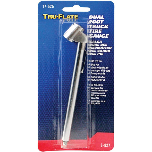 Tru-Flate 10-160 psi Chrome-Plated Tire Gauge 17-525 589497