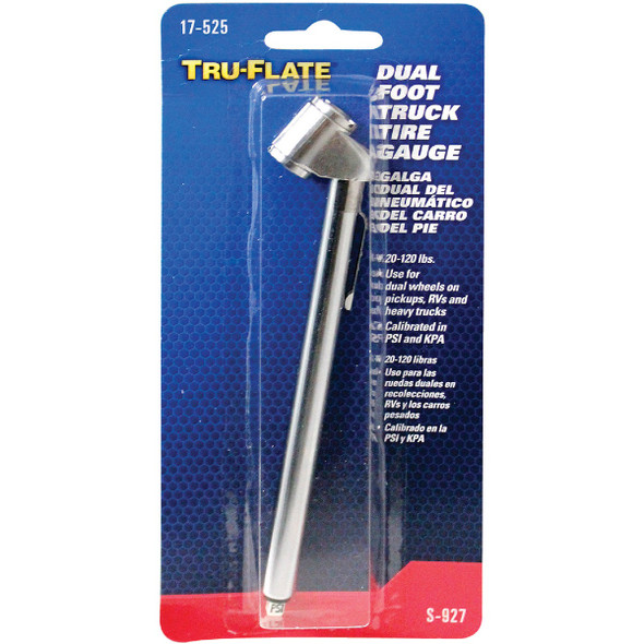Tru-Flate 10-160 psi Chrome-Plated Tire Gauge 17-525 589497
