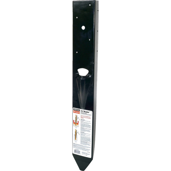 Simpson Strong-Tie Steel Black Powder-Coated Fence Post Mender FPBM44E