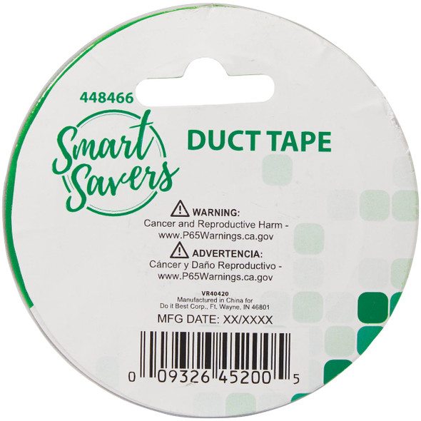 Smart Savers 2 In. x 10 Yd. Duct Tape, Silver 10099 Pack of 12 448466
