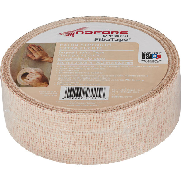 FibaTape 2-3/8 In. X 250 Ft. Extra Strength Drywall Tape FDW8666-U