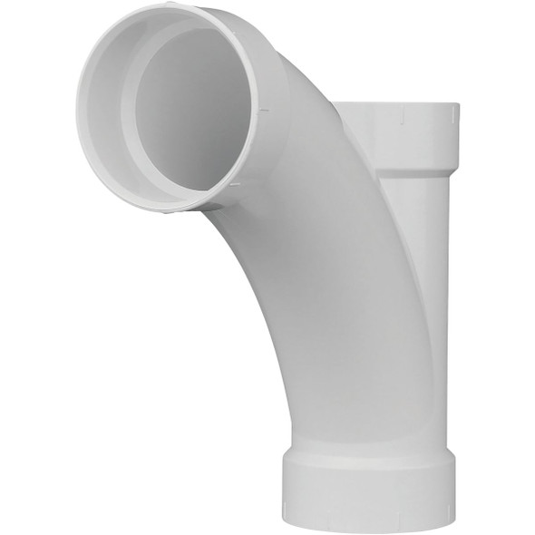 Charlotte Pipe 4 In. Tee-Wye DWV PVC Tee PVC 00501  1200HA