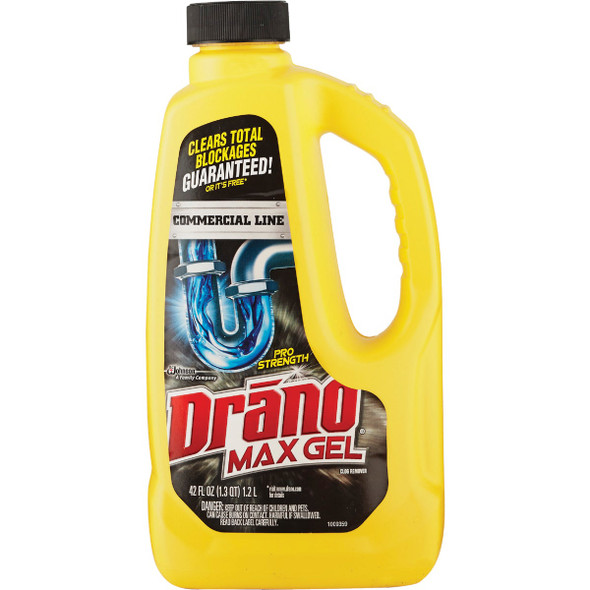 Drano 42 Oz. Max Gel Commercial Line Drain Clog Remover 22118