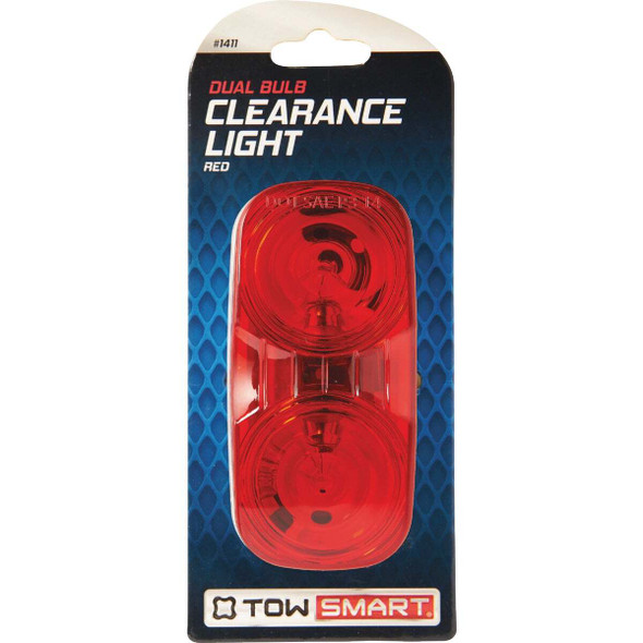 TowSmart Red Dual Bulb Rectangular Clearance Light 1411