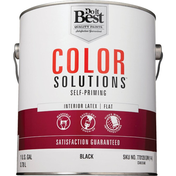 Color Solutions Int Flat Black Paint CS46B0848-16 770128