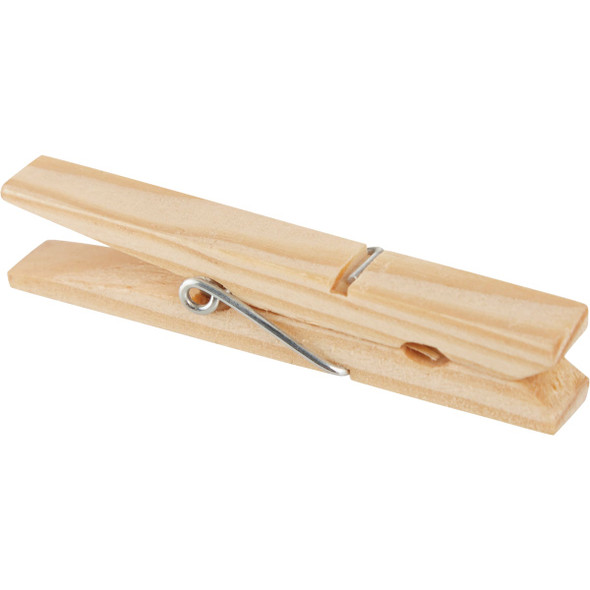 Smart Savers Spring Wood Clothespins (20-Pack)