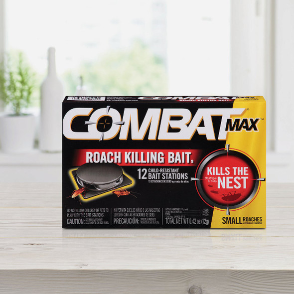 Combat Source Kill 0.42 Oz. Solid Small Roach Bait Station (12-Pack) Combat Source Kill 0.42 Oz. Solid Small Roach Bait Station (12-Pack)
