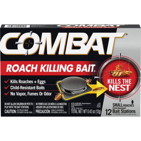 Combat Source Kill Max 0.42 Oz. Solid Small Roach Bait Station (12-Pack) Combat Source Kill Max 0.42 Oz. Solid Small Roach Bait Station (12-Pack)