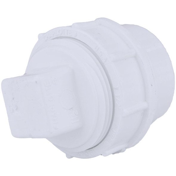 Charlotte Pipe 1-1/2" Cleanout W/Plug PVC 00105X 0600HA