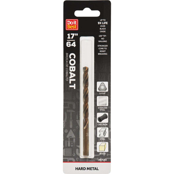 Do it Best 17/64 In. Cobalt Drill Bit QJDIB-DB-039A