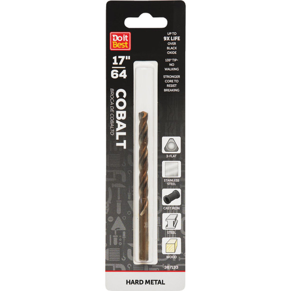 Do it Best 17/64 In. Cobalt Drill Bit QJDIB-DB-039A