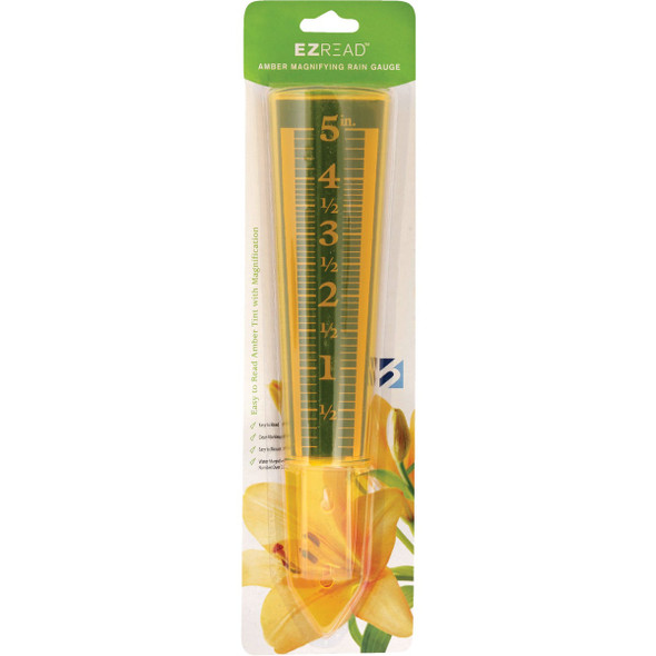 EZRead 5 In. Plastic Amber Sprinkler & Rain Gauge 820-0600 635375