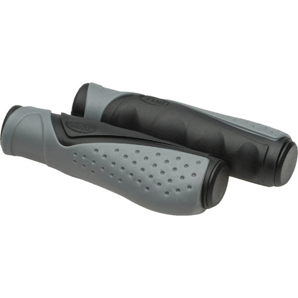 Bell Comfort-Grip Black & Gray Thermo Plastic Rubber Handlebar Grips 7122141 806323