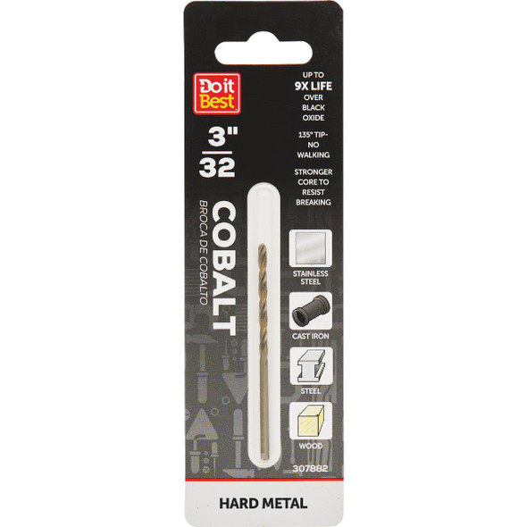 Do it Best 3/32 In. Cobalt Drill Bit QJDIB-DB-033