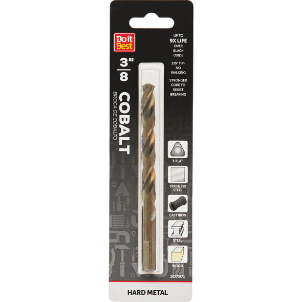Do it Best 3/8 In. Cobalt Drill Bit QJDIB-DB-041
