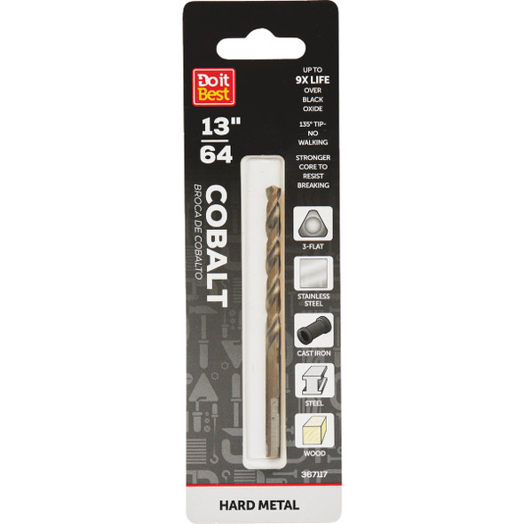 Do it Best 13/64 In. Cobalt Drill Bit QJDIB-DB-037A