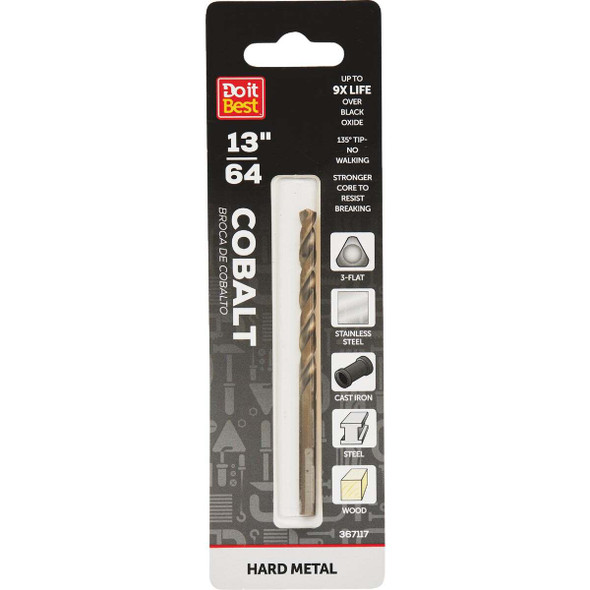 Do it Best 13/64 In. Cobalt Drill Bit QJDIB-DB-037A