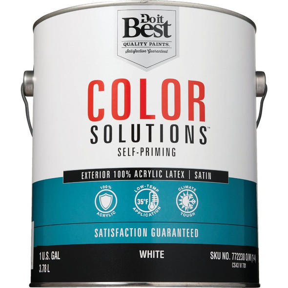 Color Solutions Ext Satin White Paint CS43W0701-16 772238
