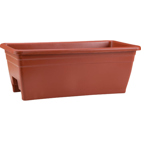 Myers 8 In. H. x 24 In. L. Poly Terra Cotta Deck Rail Planter SPX24DBOE35