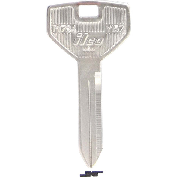ILCO Chrysler Nickel Plated Automotive Key Y157 / P1794 (10-Pack) IAL01448092
