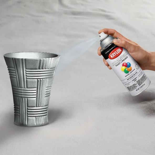 Krylon ColorMaxx 11 Oz. Metallic Gloss Spray Paint, Silver K05590007 782104