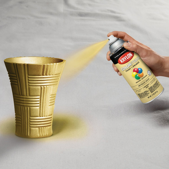 Krylon ColorMaxx 11 Oz. Metallic Gloss Spray Paint, Gold K05588007 782081