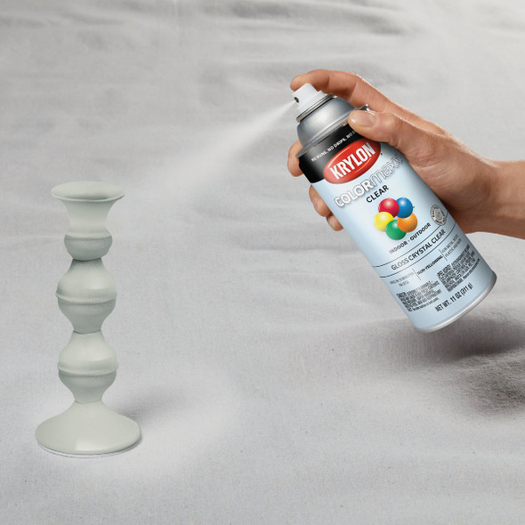 Krylon ColorMaxx 11 Oz. Gloss Paint + Primer Spray Paint, Crystal Clear K05515007 773905