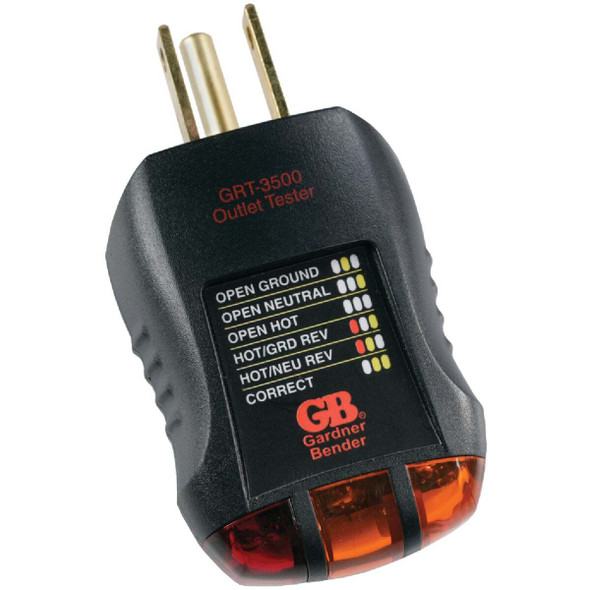 Gardner Bender 3-Prong Plug In Circuit Tester GRT-3500