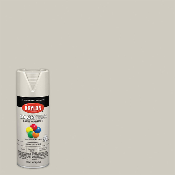 Krylon ColorMaxx 12 Oz. Satin Spray Paint, Almond K05554007