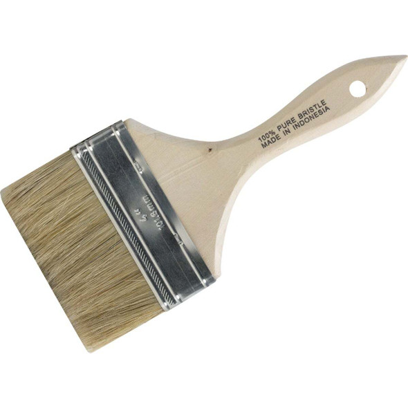 4 In. Flat Chip Wall Natural Bristle Paint Brush CB-M40