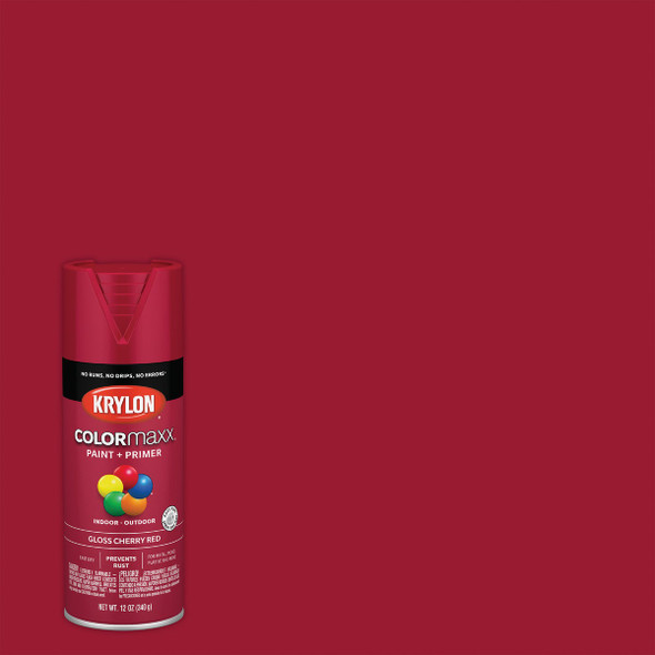 Krylon ColorMaxx 12 Oz. Gloss Spray Paint, Cherry Red K05511007