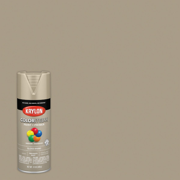 Krylon ColorMaxx 12 Oz. Gloss Spray Paint, Khaki K05526007
