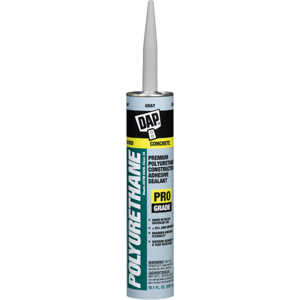 DAP 10.1 Oz. Premium Polyurethane Construction Adhesive Sealant, Gray 7079818814