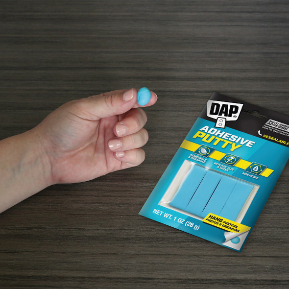 DAP RapidFuse Blue Stik 1 Oz. Blue Reusable Adhesive Putty DAP RapidFuse Blue Stik 1 Oz. Blue Reusable Adhesive Putty