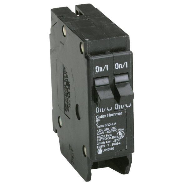Eaton BR 30A/30A Double-Pole Standard Trip Duplex Circuit Breaker BR3030