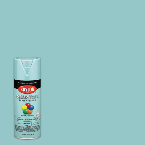 Krylon ColorMaxx 12 Oz. Gloss Spray Paint, Blue Ocean Breeze K05506007