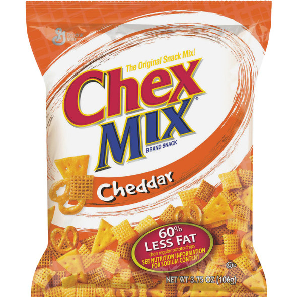 Chex Mix Cheddar 4.5 Oz. Snack Mix GEM21553 Pack of 8