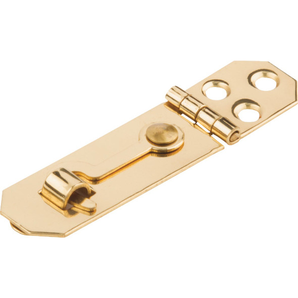 National Hardware 3/4 In. x 2-3/4 In. Solid Brass Decorative Hasp With Hook