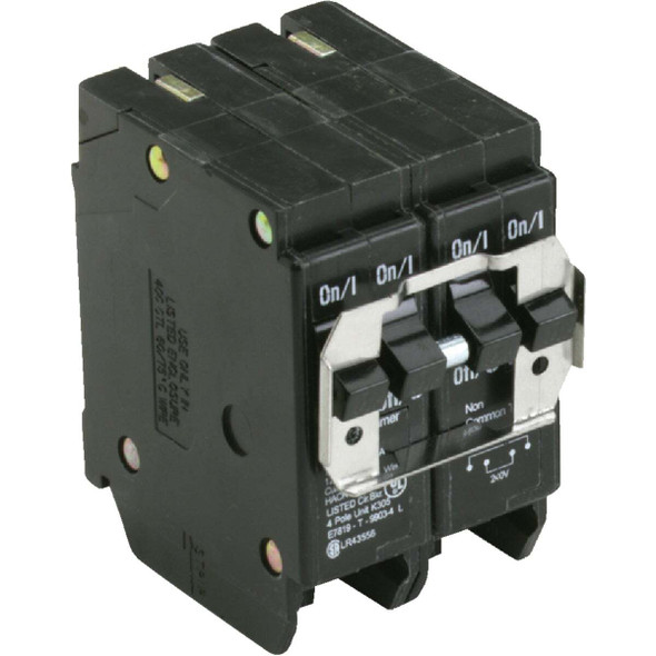 Eaton BQ 20A/30A Quad-Pole Independent Trip Quadplex Circuit Breaker BQ220230