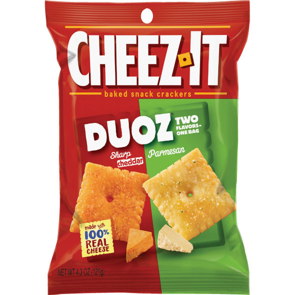 Cheez-it 4.3 Oz. Duoz Sharp Cheddar & Parmesan Crackers 120636 Pack of 6
