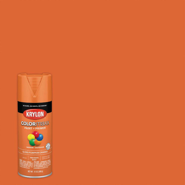 Krylon ColorMaxx 12 Oz. Gloss Spray Paint, Pumpkin Orange K05532007