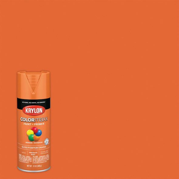 Krylon ColorMaxx 12 Oz. Gloss Spray Paint, Pumpkin Orange K05532007