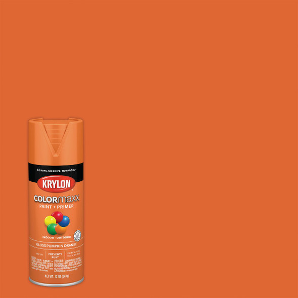 Krylon ColorMaxx 12 Oz. Gloss Spray Paint, Pumpkin Orange K05532007