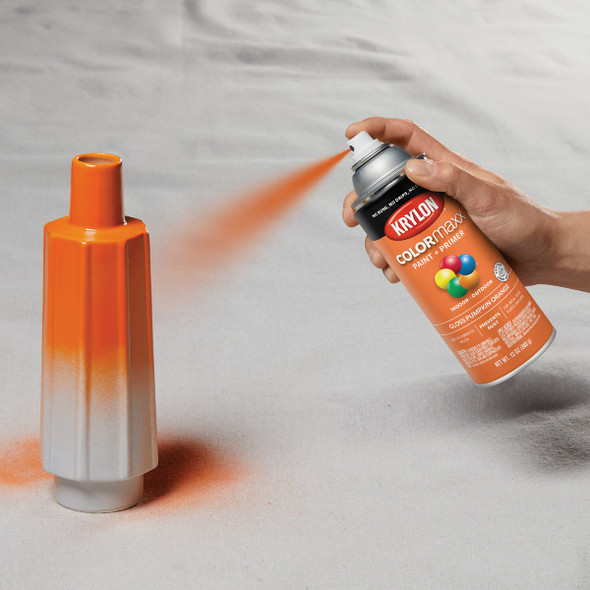 Krylon ColorMaxx 12 Oz. Gloss Spray Paint, Pumpkin Orange K05532007 785976