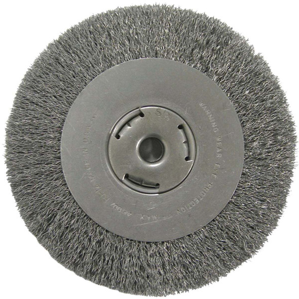 Weiler Vortec 8 In. Crimped Bench Grinder Wire Wheel 36006