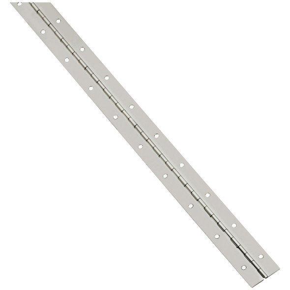 National Hardware Steel 1-1/16 In. x 30 In. Nickel Continuous Hinge N148-221