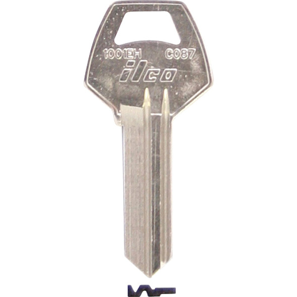 ILCO Corbin Nickel Plated House Key, CO87 / 1001EH (10-Pack) IAL2104100B