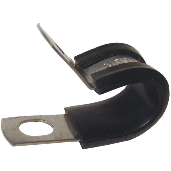 Gardner Bender 1/2 In. Steel with Rubber Insert Black Cable Clamp (2-Pack)