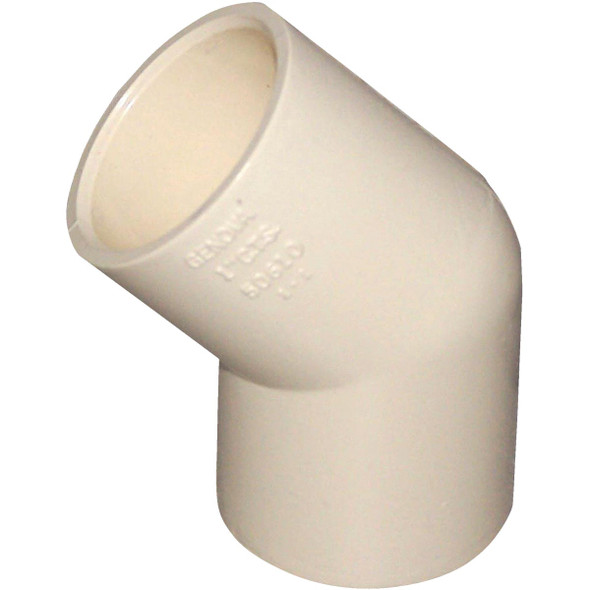 Charlotte Pipe 1 In. Slip x Slip 45 Deg. CPVC Elbow (1/8 Bend) CTS 02309  1000HA