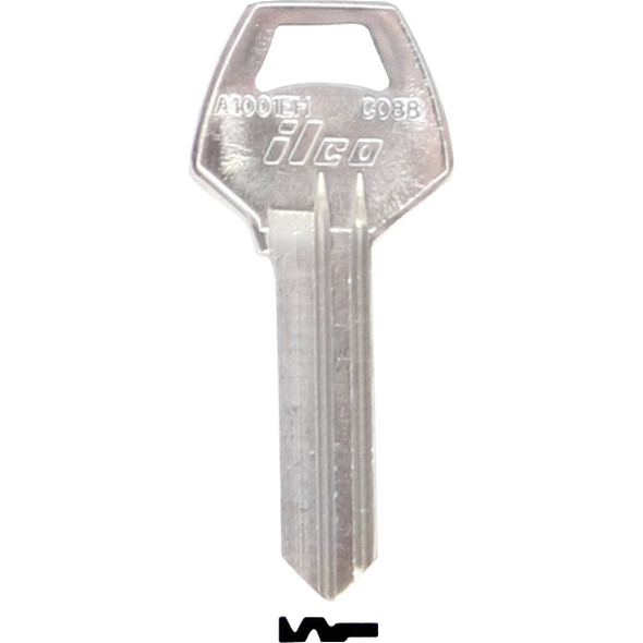 ILCO Corbin Nickel Plated House Key, CO88 / A1001EH (10-Pack) IAL5041115B